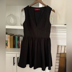 Black v - neck dress from Akira
